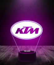 Lampka LED 3D Plexido KTM Logo - 3