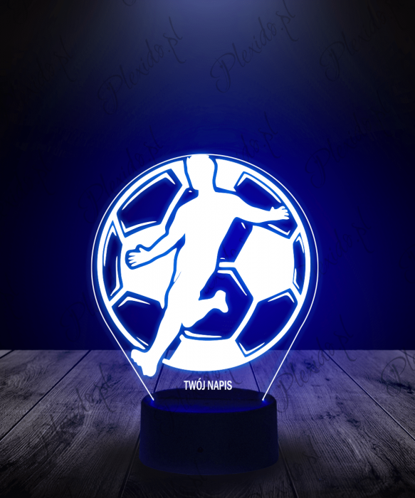 Lampka LED 3D Plexido Piłkarz Piłka Nożna - 1