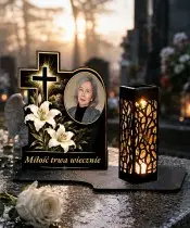 Krzyż z liliami ze zdjęciem — zdjęcie 4