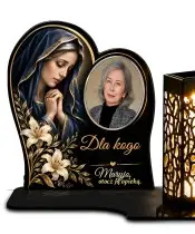 Maryja z liliami ze zdjęciem — zdjęcie 2