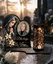 Maryja z liliami ze zdjęciem — zdjęcie 4