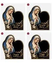 Maryja z różańcem — sentencje 1–4