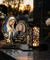 Maryja z różańcem ze zdjęciem — zdjęcie 3
