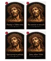 Jezus w koronie cierniowej sepia — sentencje 1–4