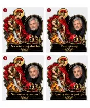 Święty Florian ze zdjęciem — sentencje 1–4