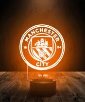 Lampka LED 3D Plexido Manchester City Logo