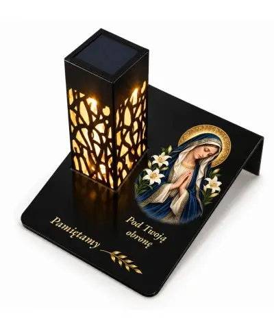 Gięty Maryja w granatowym welonie — zdjęcie główne