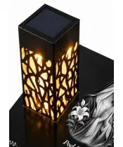 Gięty Maryja w granatowym welonie mono — lampion