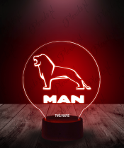 Lampka LED 3D Plexido Ciężarówka Man Logo - 3