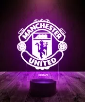 Lampka LED 3D Plexido Manchester United Logo