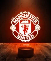 Lampka LED 3D Plexido Manchester United Logo