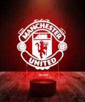 Lampka LED 3D Plexido Manchester United Logo