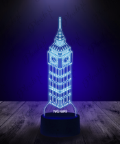 Lampka LED 3D Plexido Big Ben - 3