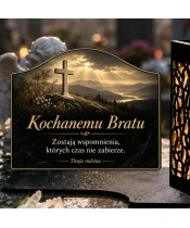 Duży znicz solarny LED XL - Światło wspomnień dla brata - 4