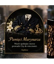 Duży znicz solarny LED XL - Marynarz - mundur galowy - 4