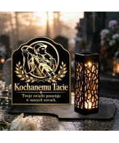 Znicz solarny LED XL dla elektryka - światło pamięci - widok produktu