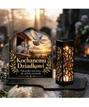 Znicz solarny LED XL dla gołębiarza - gołębie pamięci - widok produktu