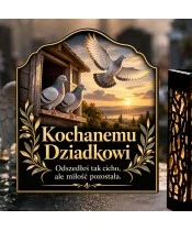 Znicz solarny LED XL dla gołębiarza - gołębie pamięci - widok produktu