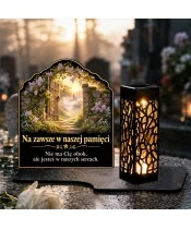 Znicz solarny LED XL ogrodowa furtka - widok produktu