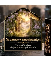 Znicz solarny LED XL ogrodowa furtka - widok produktu