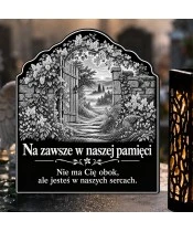 Znicz solarny LED XL ogrodowa furtka - grawer - widok produktu