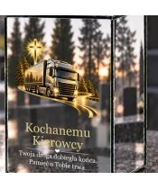 Znicz lustrzany solarny LED 15 cm – kierowca ciężarówki — ostatnia droga - widok produktu