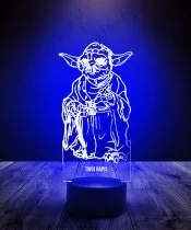 Lampka LED 3D Plexido Mistrz Yoda Star Wars