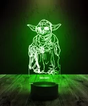 Lampka LED 3D Plexido Mistrz Yoda Star Wars