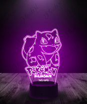 Lampka LED 3D Plexido Napis Pokemon Bulbasaur - 2