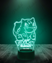 Lampka LED 3D Plexido Napis Pokemon Bulbasaur - 1