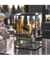 Znicz lustrzany solarny LED – Cichy brzeg - widok 2