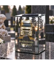 Znicz lustrzany solarny LED – Kierowca TIR — pamięć na zawsze - widok 2