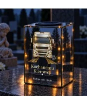 Znicz lustrzany solarny LED – Kierowca TIR — pamięć na zawsze - widok 3