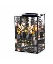 Znicz lustrzany solarny LED – Wspólne niebo - widok główny