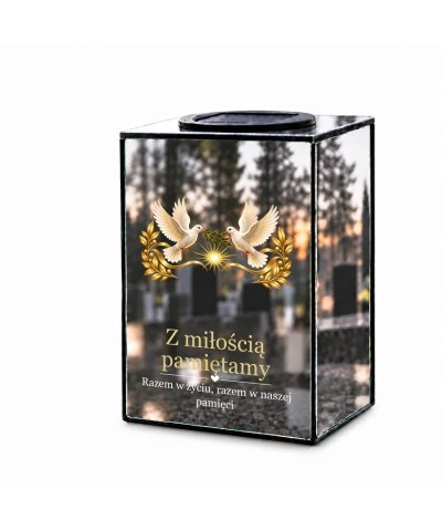 Znicz lustrzany solarny LED – Wspólne niebo - widok główny