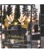 Znicz lustrzany solarny LED – Wspólne niebo - widok produktu