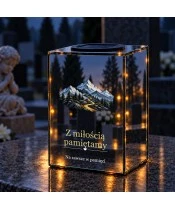 Znicz lustrzany solarny LED – Górski szlak - widok produktu