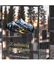 Znicz lustrzany solarny LED – Górski szlak - widok produktu