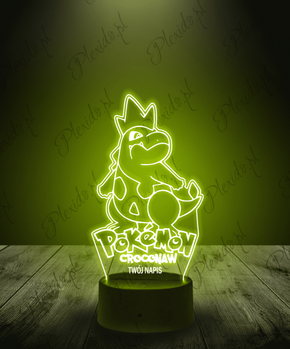 Lampka LED 3D Plexido Pokemon Croconaw - 1