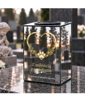 Znicz lustrzany solarny LED – Pamięci ukochanego psa - widok produktu