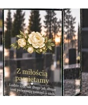 Znicz lustrzany solarny LED – Pamięć o bliskich - widok produktu