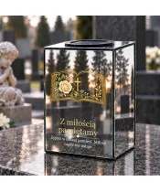 Znicz lustrzany solarny LED – Otwarta księga pamięci - widok produktu