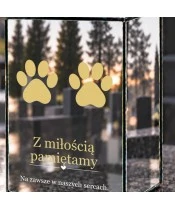 Znicz lustrzany solarny LED – Pamięć o wiernym przyjacielu - widok produktu
