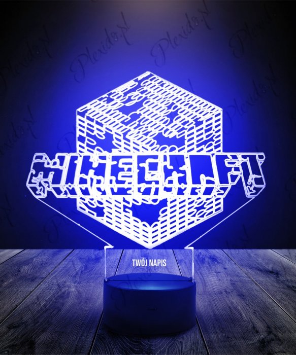 Lampe Minecraft 3D