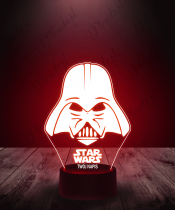 Lampka LED 3D Plexido Darth Vader Napis Star Wars - 3