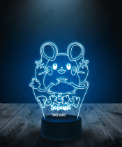 Lampka LED 3D Plexido Pokemon Dedenne - 1