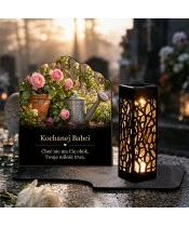 Znicz solarny dla Babci – Niezapomniany ogród - widok produktu