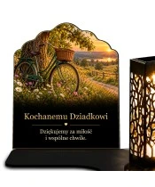 Znicz solarny dla Dziadka – Rower i wspólne chwile - widok produktu