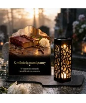 Znicz solarny – Pamięć i modlitwa - widok produktu