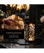 Znicz solarny – Pamięć i modlitwa - widok produktu